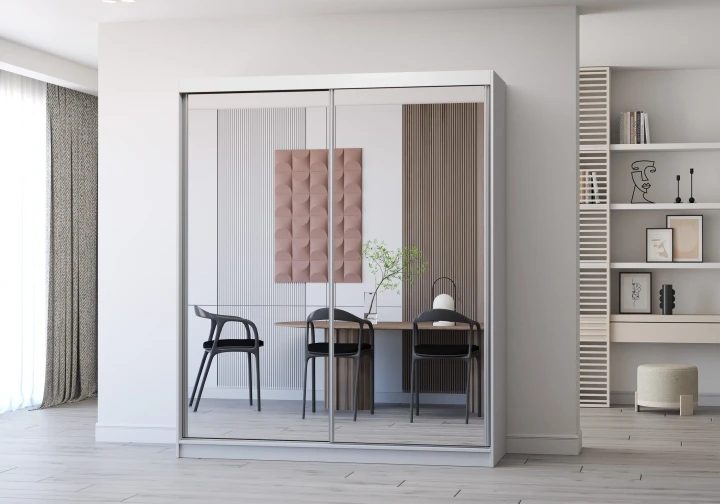 MULTI 20 šatní skříň, bílá (183 cm)