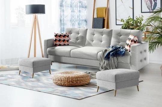 DARCY rozkládací pohovka ve skandinávském designu
