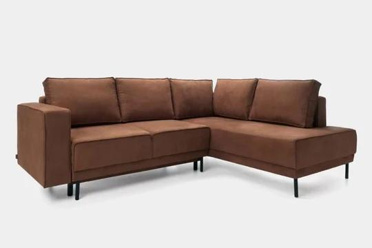 ODENSE L minimalistická rozkládací rohová sedačka s úložným prostorem