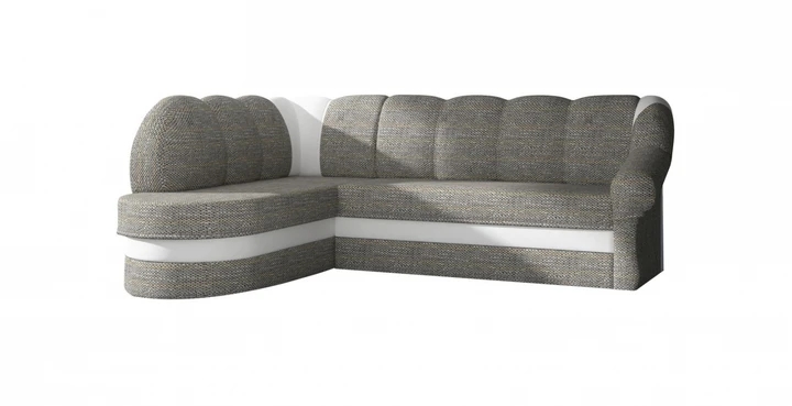 BELLA elegantní rohová sedací souprava s rozkládací funkcí a úložným prostorem