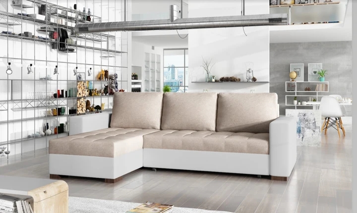 NATALIA malá rozkládací rohová sedačka s úložným prostorem