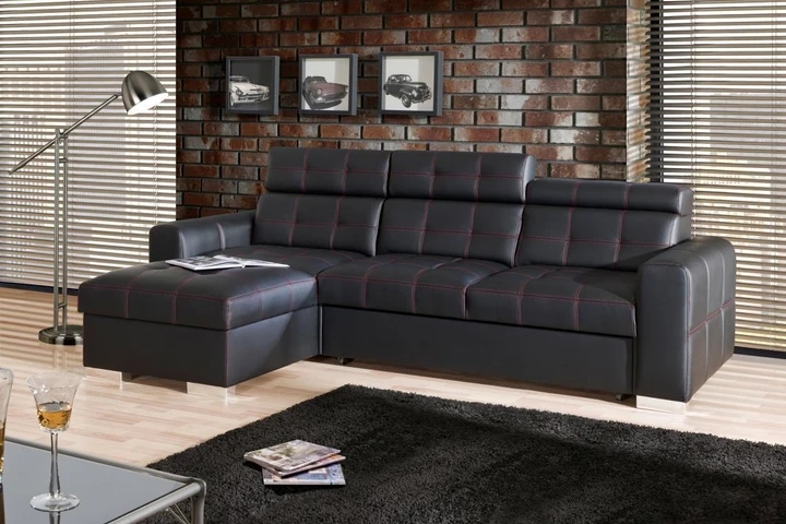 ELIZABET moderní systémová sedací souprava s volitelnými funkcemi, pravá kůže