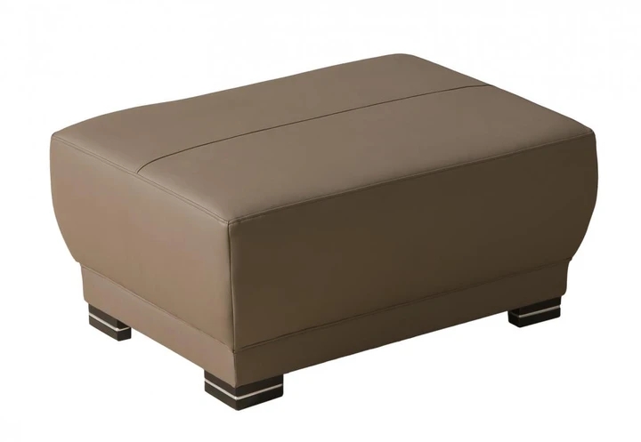 PIERA moderní taburet, pravá kůže