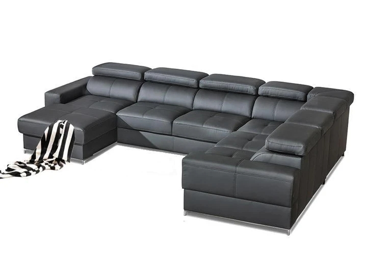 ESTER 2 luxusní modulová sedací souprava ve tvaru U s nastavitelnými opěrkami