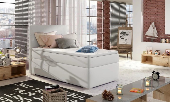 AMADEO boxspring postel 90x200 s úložným prostorem