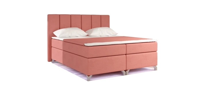 VERDI 140x200 cm kontinentální postel boxspring s led osvětlením