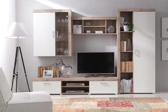 SAMBA II obývací stěna, dekor san marino/krém