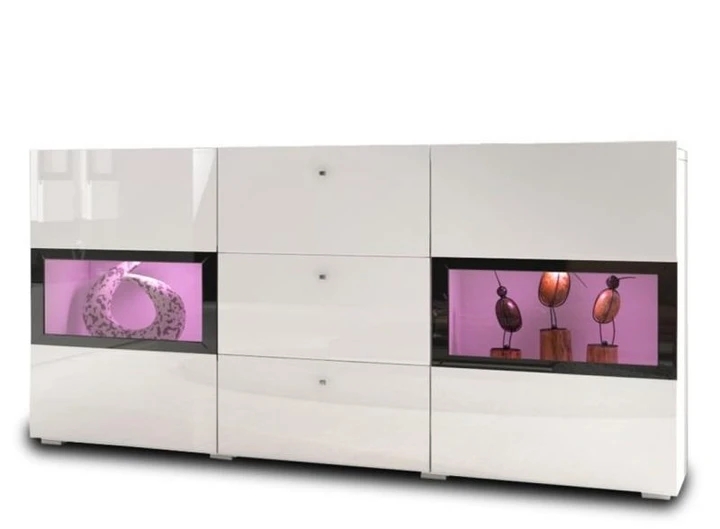 ISLAND KOMODA II, bílá/bílý lesk