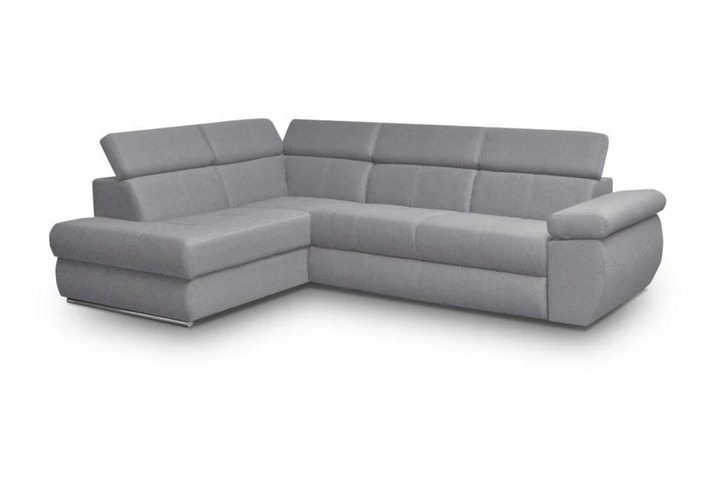 FABIOLA II rozkládací rohová sedačka s nastavitelnými opěrkami hlavy a loktů