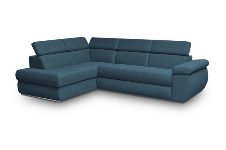 FABIOLA II rozkládací rohová sedačka s nastavitelnými opěrkami hlavy a loktů