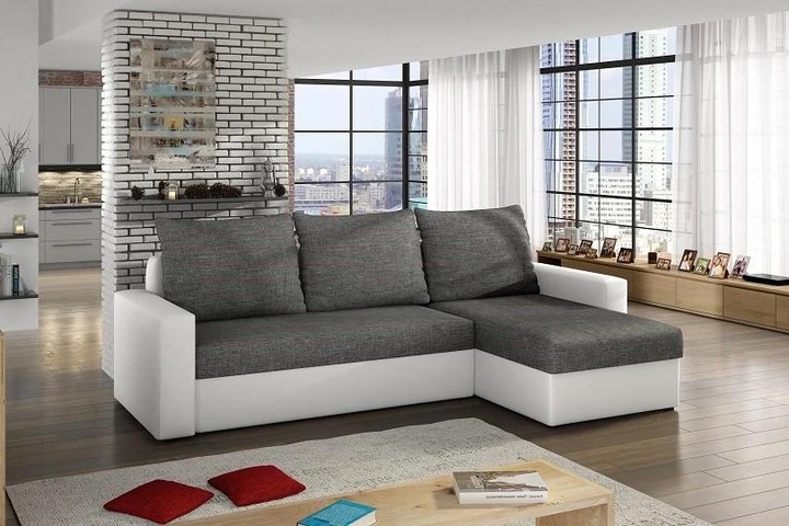 CORNELL rozkládací rohová sedací souprava s úložným prostorem
