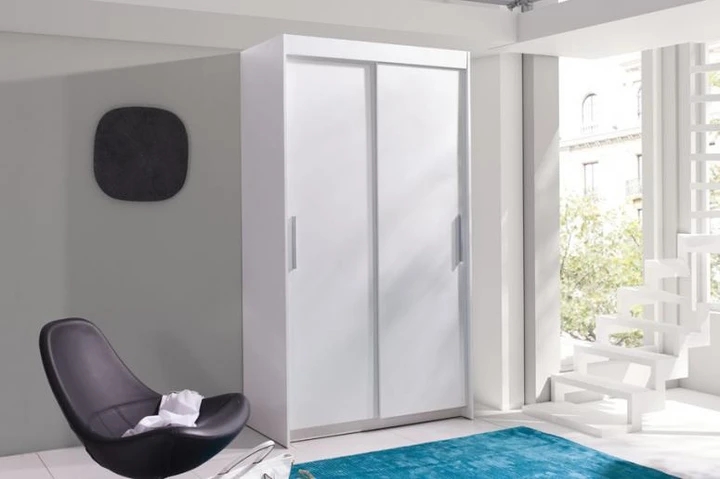 EVITA šatní skříň bez zrcadla, bílá