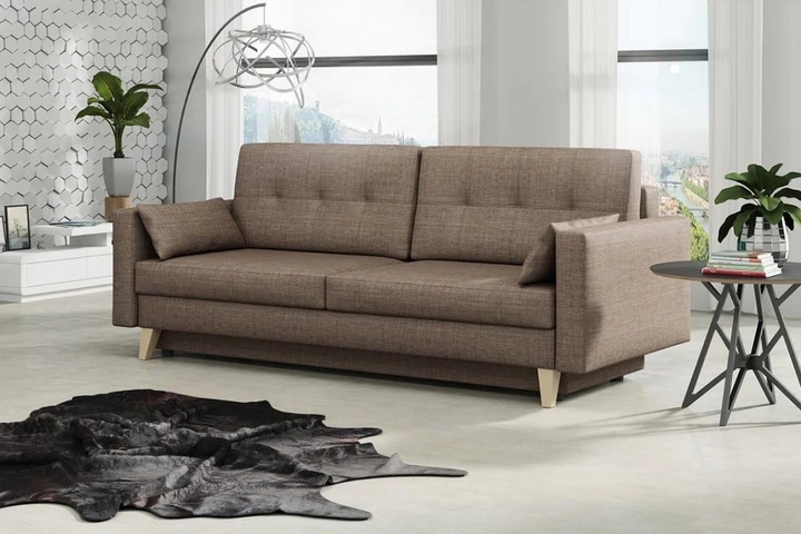 VINNIE skandinávská pohovka s rozkládací funkcí a úložným prostorem