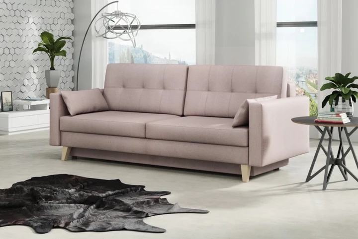 VINNIE skandinávská pohovka s rozkládací funkcí a úložným prostorem