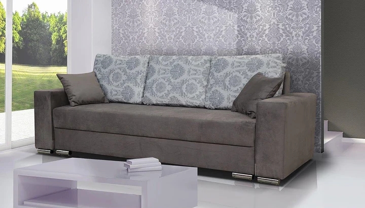 FLORIANA rozkládací pohovka s úložným prostorem, květinový vzor