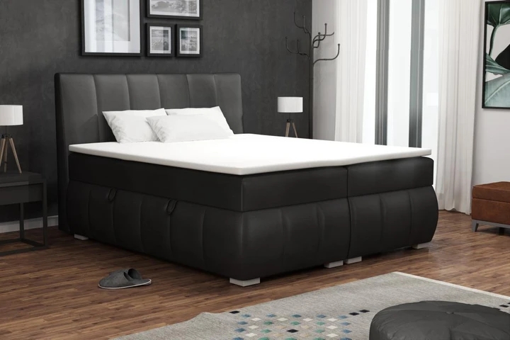 NOEL kontinentální postel boxspring 140x200 cm s úložným prostorem