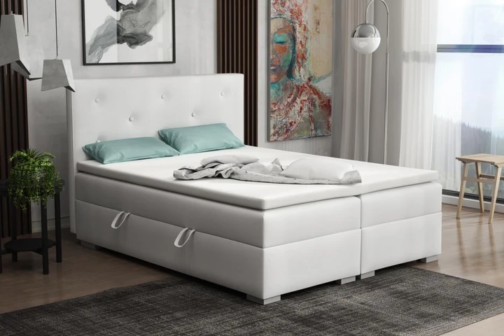 DONA kontinentální postel boxspring 160x200 cm s úložným prostorem