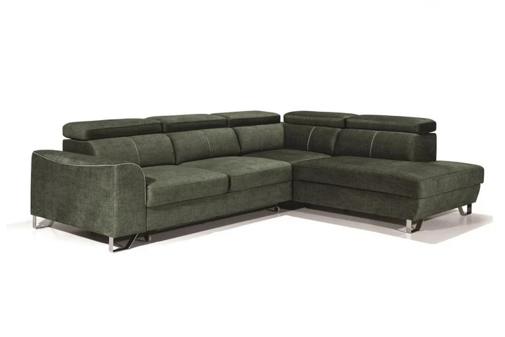 ASTI 2 designová rozkládací sedačka s úložným prostorem a polohovacími opěrkami