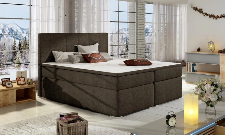 BOLERO 180x200 boxspring postel s úložným prostorem