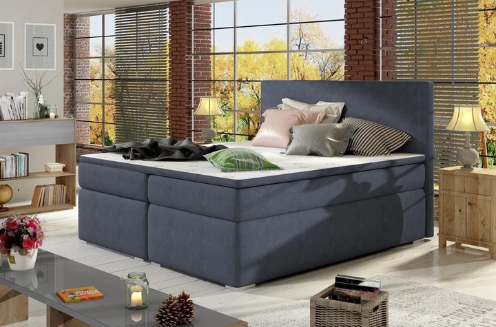 DIVALO 160x200 boxspring postel s úložným prostorem