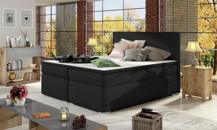 DIVALO 180x200 boxspring postel s úložným prostorem