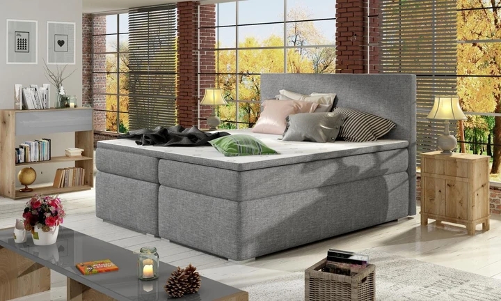 DIVALO 180x200 boxspring postel s úložným prostorem