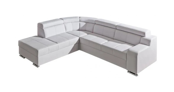 OCTAVIE 2 rozkládací rohová sedací souprava s polohovacími opěrkami v pravé kůži