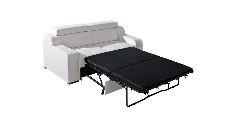 OCTAVIE 3 pohovka s regulovatelnými záhlavníky v pravé kůži, rozkládací