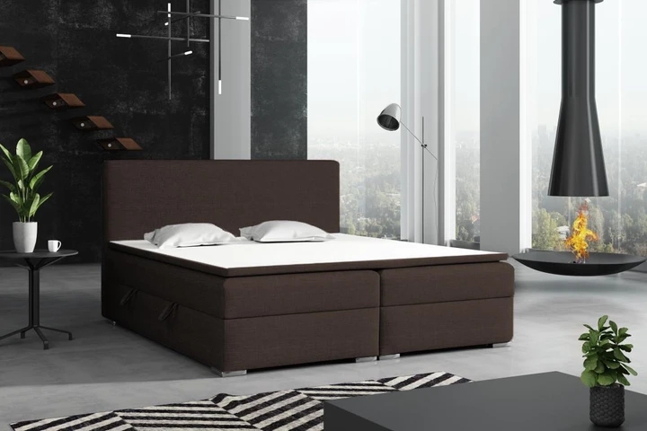 DETROIT kontinentální postel boxspring 180x200 s úložným prostorem