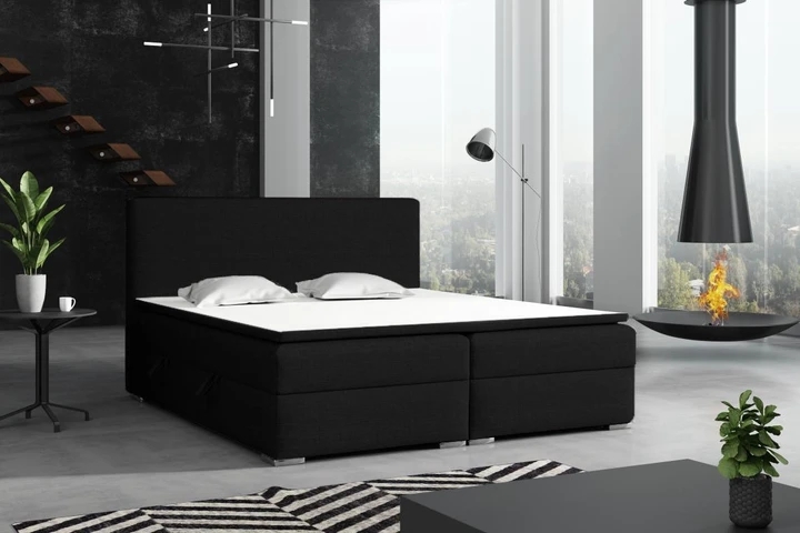 DETROIT kontinentální postel boxspring 160x200 s úložným prostorem