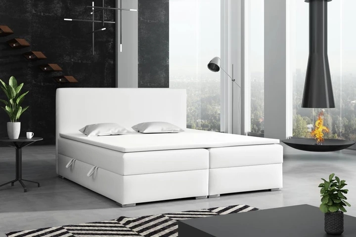 DETROIT kontinentální postel boxspring 140x200 s úložným prostorem