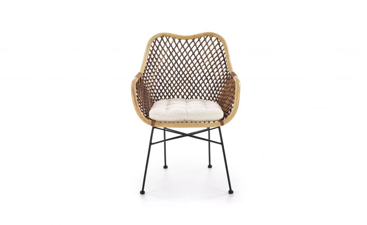 K-336 moderní ratanová židle s podsedákem