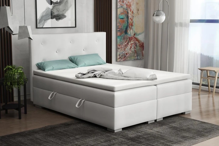 DONA kontinentální postel boxspring 180x200 cm s úložným prostorem