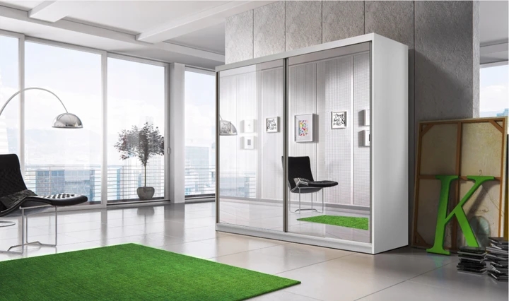 MULTI 20 šatní skříň, bílá (203 cm)