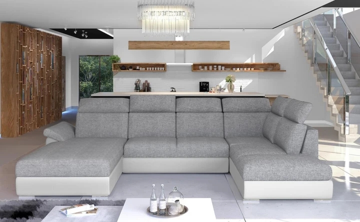 VALERY moderní rozkládací sedací souprava ve tvaru U