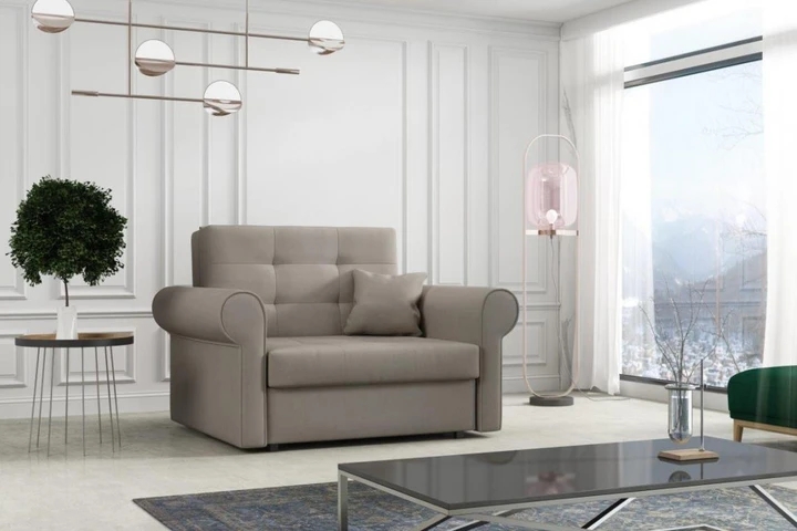 FLAVIE I velké rozkládací křeslo s úložným prostorem