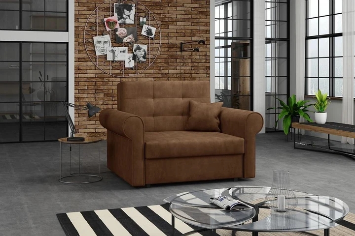 FLAVIE I velké rozkládací křeslo s úložným prostorem