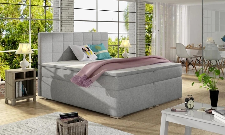 ALICIE 140x200 boxspring postel s úložným prostorem