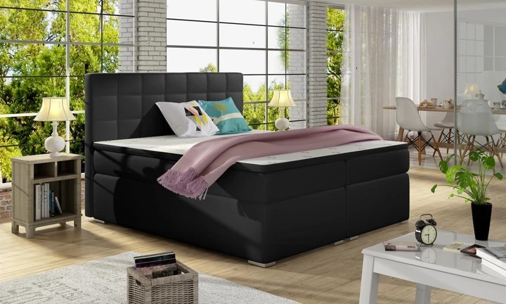 ALICIE 140x200 boxspring postel s úložným prostorem