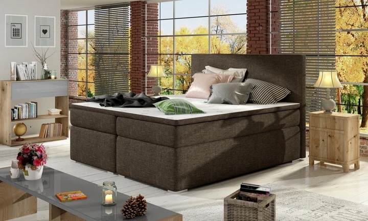 DIVALO 140x200 boxspring postel s úložným prostorem