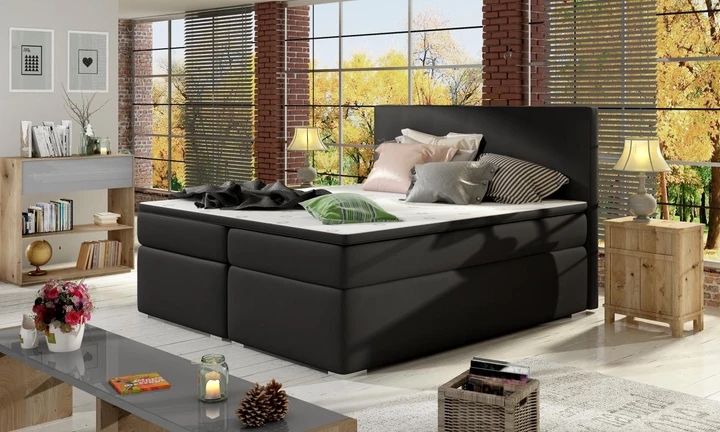 DIVALO 140x200 boxspring postel s úložným prostorem