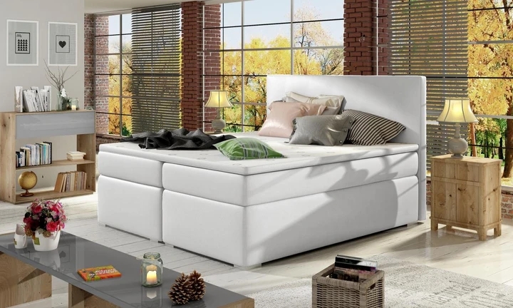 DIVALO 140x200 boxspring postel s úložným prostorem
