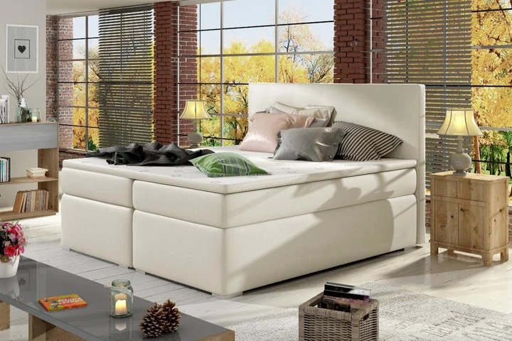 DIVALO 140x200 boxspring postel s úložným prostorem