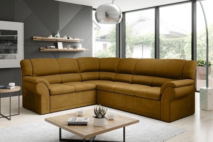 MINOS velká rohová rozkládací sedačka s úložným prostorem