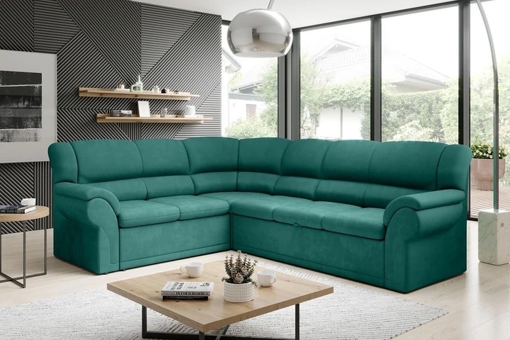 MINOS velká rohová rozkládací sedačka s úložným prostorem