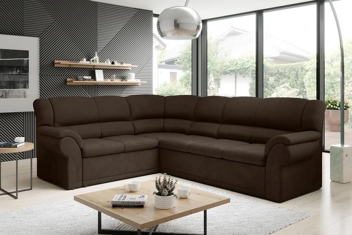 MINOS velká rohová rozkládací sedačka s úložným prostorem