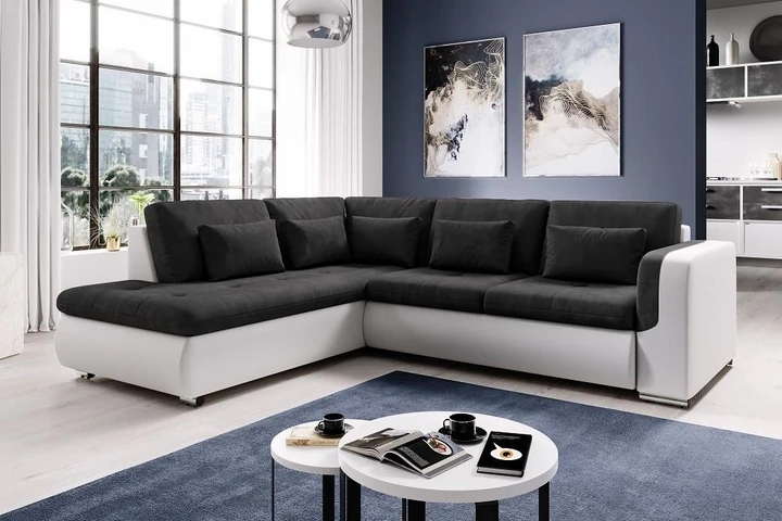 SALMA L moderní rozkládací rohová sedačka