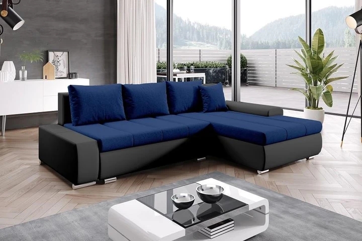 CASIA rozkládací rohová sedačka s úložným prostorem