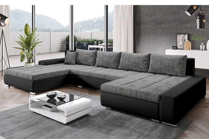 TARENT rozkládací sedací souprava ve tvaru U s úložným prostorem