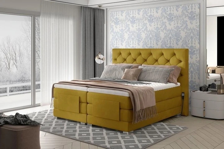 PUNTAS boxspring postel 160x200 s elektrickým polohováním